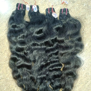 Extensiones de tejido de doble trama con máquina de cutícula completa de pelo Remy virgen indio recto Natural sin tratamiento químico - Product Image 4