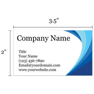 นามบัตรแบบกําหนดเองคุณภาพระดับพรีเมียม 300gsm สต็อกที่ทนทาน 3.5" X 2" ขนาดนามบัตรสีน้ําเงินมหาสมุทร - Product Image 3