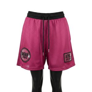 Shorts ligeros de malla para mujer, 150 GSM, tela de poliéster de alto flujo de aire, ropa de entrenamiento con logo impreso personalizado, shorts para mujer - Product Image 1