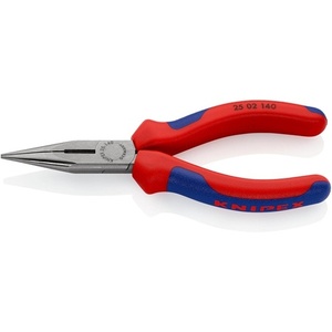 Pince de pêche KNIPEX 140 mm longue, plate/ronde, droite, polie, avec poignées multi-composants - Product Image 1