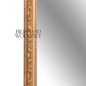 Espejo de Pared Clásico con Marco Alto de Latón de Lujo - Product Image 5