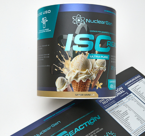 Nhà Máy Giá tùy chỉnh không thấm nước dính Matte cán bạc Bopp tại chỗ UV vitamin bổ sung nhãn cuộn nhãn dán - Product Image 3