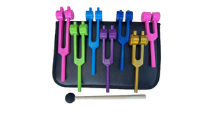 Ensemble de diapasons de chakra de Mars pour la guérison, 7 diapasons colorés lestés... - Product Image 3