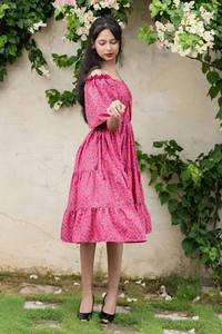 Robe longue indienne en coton à imprimé floral faite à la main femme robe de soirée élégante robe personnalisée cadeau de mariée pour elle en solde - Product Image 3