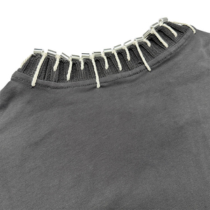 Camiseta Oversize de Punto con Estampado Personalizado, 180 g/m², Algodón Grueso, Estilo Urbano, Manga Corta para Hombre, Nueva Llegada - Product Image 4