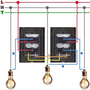 สวิตช์ดีไซน์สวยงาม, MXIIO-003, 3 ชิ้น, สวิตช์บันได/สวิตช์, 125-250VAC, 10A, 50/60Hz, สีเงิน, สแตนเลส/ - Product Image 3