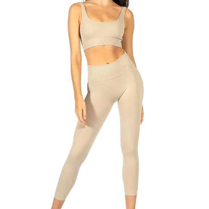 Conjuntos de yoga para mujer de calidad superior más vendidos, transpirables, de talla grande, con diseño de logotipo personalizado, nuevos y exclusivos - Product Image 4