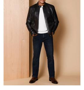 Chaqueta de cuero para hombre de diseño superior 100% de alta calidad con forro de piel de manga completa a precio razonable diseño personalizado disponible - Product Image 3