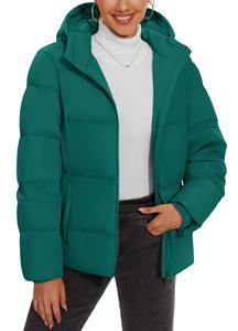 Veste à fermeture éclair à capuche tendance OEM pour femmes Vente en gros élégante Veste matelassée pour femmes Fabricant de veste d'hiver imperméable - Product Image 4