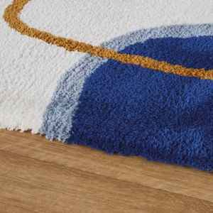 Tapis touffeté multicolore moderne abstrait antimicrobien à dos en latex pour bar et usage sur les terrains de golf - Product Image 4