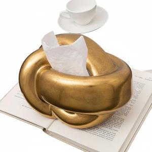 Moderno Dispensador de Servilletas Rectangular de Metal Chapado en Oro, Organizador de Almacenamiento de Escritorio para Decoración del Hogar y Hoteles - Product Image 4