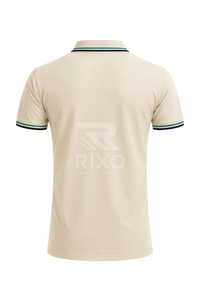 Chemise boutonnée à manches courtes en toile de coton 100 % respirante de haute qualité pour homme, couleur unie, avec logo sur le devant, style décontracté au quotidien - Product Image 6