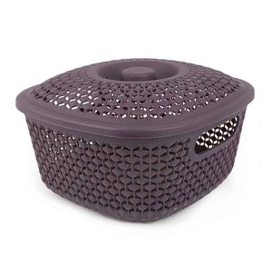 Cesta de Plástico con Tapa - Morada - Product Image 1