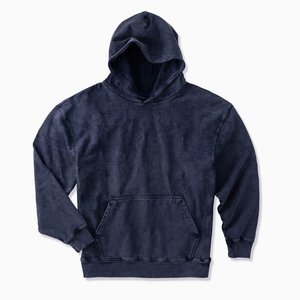 Sweats à capuche délavés pour hommes 100% sweats à capuche en coton pour hommes sweat-shirt personnalisé avec capuche en polaire organique pour hommes - Product Image 3