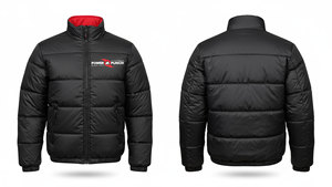Chaqueta acolchada impermeable transpirable con aislamiento Unisex, ropa de abrigo de invierno a prueba de viento con cremallera, logotipo frontal, personalización ODM - Product Image 3