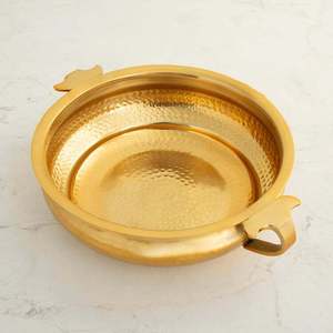 ชุด urli ทองเหลืองชุดตกแต่งบ้านและงานแต่งงานทำจากทองเหลืองดีไซน์แบบโบราณของอินเดีย - Product Image 3