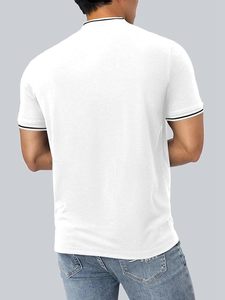 Golf Polo T Shirts Embroidered Logo Plain Short Sleeve Casual high quality streetwear <b>blank</b> T shirt 250 gsm heavy <b>weight</b> - Product Image 2