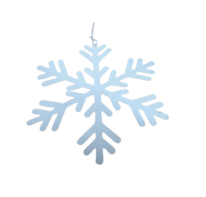 Adorno de piedra de humo de copos de nieve colgantes de hierro Natural a granel al por mayor para decoración navideña estilo moderno hecho a mano - Product Image 1