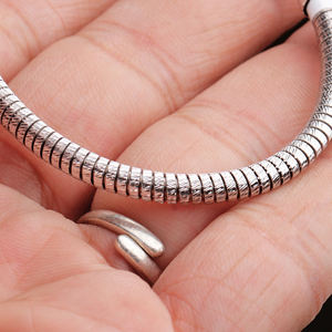 Pour la vente en gros de haute qualité 925 Bracelet en argent sterling massif fait à la main bijoux unisexe fabriqués en Inde - Product Image 5