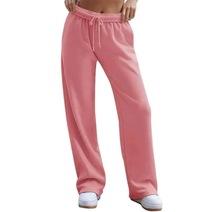 Pantalon de survêtement en molleton respirant pour femme, style décontracté, écologique, chaud pour l'hiver, taille flexible, confortable, décontracté, quotidien, dentelle - Product Image 5