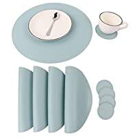 Wholesale Leather Placemats coaster <b>Dinner</b> <b>Table</b> Decorate Item Orange Color Leather Placemats coaster at Cheap Price - Product Image 3