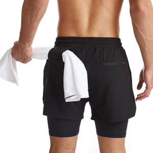 Short d'été pour hommes OEM tissu en coton respirant sur mesure pour une salle de sport décontractée ou une utilisation en extérieur avec option de marque privée - Product Image 3