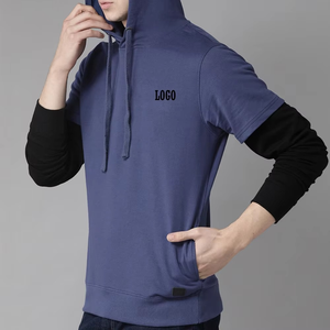 Sudadera con Capucha de Invierno para Hombre de la Mejor Calidad, con Bolsillo Canguro, Forro Polar, Impermeable, Básica, Mezcla de Algodón, Informal, Corte Regular, Larga - Product Image 3