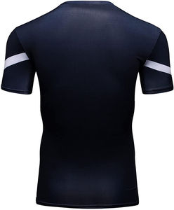 Protector de sarpullido para hombre de manga corta transpirable de alta calidad, estampado personalizado, colorido, anticontracción, cómodo, fabricado en fábrica para boxeo - Product Image 3