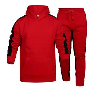 Vente en gros de survêtements décontractés 100% coton pour hommes avec logo personnalisé respirant léger sans couture solide imprimé de strass pour l'hiver - Product Image 2