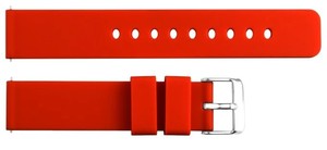 JD417 Sport Red Waterproof Silicone Breathable Durable Adjustable Soft Light Smart <b>Watch</b> Strap 12-24mm Stainless Steel Buckle - Product Image 2