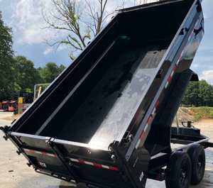 Rơ moóc 7x14 14k 3ft 7 tấn 14000 # Telescopic Dump Trailer hai 7K <span class=keywords><strong>e</strong></span>-z bôi trơn phanh trục với 5 năm trục bảo hành - Product Image 3