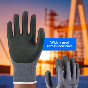 Gants de sécurité en nitrile Easy Fit avec paume enduite pour la protection contre les chocs dans les champs pétrolifères et la construction - Product Image 1