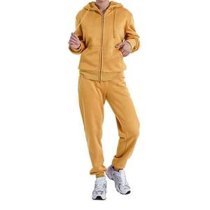 Service OEM Bon Personnalisé Respirant Femmes Zipper Survêtement Confortable Et Lourd Deux Pièces Costume Full Zipper À Vendre - Product Image 1