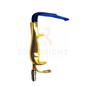 Retractores de mama de fibra óptica Tebbetts con tubo de succión de dientes Retractor de cirugía plástica chapado en oro de Surgiright Instruments - Product Image 4