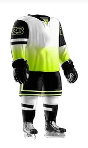 Uniforme de hockey sobre hielo de alta calidad, transpirable, de secado rápido, que absorbe el sudor, logotipo personalizado y nombre del equipo, Impresión de poliéster ligero - Product Image 5