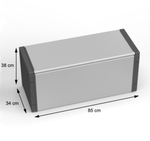 Poubelles d'extérieur rectangulaires en plastique de fabrication italienne Meilleure qualité Outils de nettoyage ménager faciles à assembler Vente d'utilisation des ordures - Product Image 3