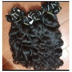 ผมต่อจากผมชาวอินเดียบริสุทธิ์ไม่ผ่านกระบวนการยืด8นิ้วความยาวไม่พันกันไม่หลุดร่วงจาก100% - Product Image 4