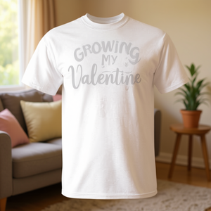 Regalo de San Valentín para Nueva Mamá 'Creciendo con mi Bebé' Camiseta para Embarazadas - Product Image 3
