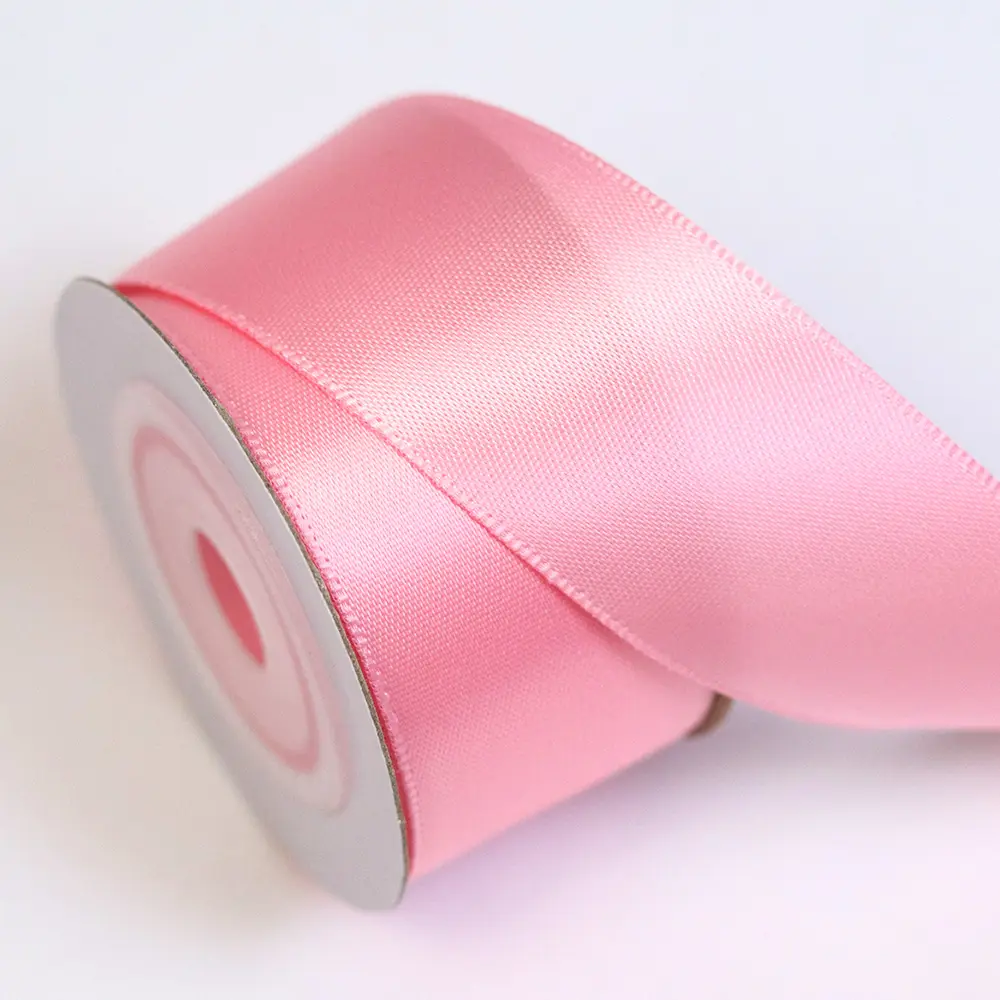 Lude Rpet Plain Silk Satin Ribbon Roll Factory Wholesale Customized Double Face Side 100% Polyester RIBBONS Sustainable