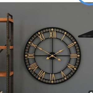 Reloj de pared de Metal con números romanos hecho a mano, diseño colgante único, motivo de cuarzo para decoración de boda, para el hogar, dormitorio, sala de estar - Product Image 6