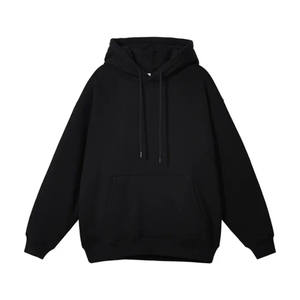 Sweat à capuche en molleton pour homme, coupe classique, confortable, respirant, 180g, en coton mélangé de haute qualité, couleur unie personnalisable, manches longues - Product Image 1