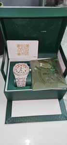 Reloj de lujo para hombre Iced Moissanite brillante diamante rectángulo caja de acero inoxidable mecánico ETA resistente al agua 10m cristal - Product Image 3