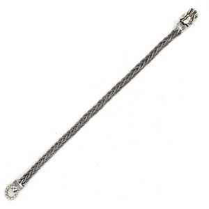 Bracelet tressé en argent sterling 925 avec tête de dragon et diamants, plaqué rhodium, perles religieuses, idéal pour les cadeaux - Product Image 4