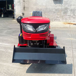 Economical 90HP 4WD Wheel <b>Tractor</b> with Gear Drive Engine Motor for Paddy Dry Land Use Compatible Rotary Tiller Spreader <b>Trailer</b> - Product Image 5