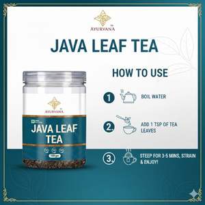 Thé de feuilles de Java Ayurvana, thé naturel pour la détoxification et le soutien des reins - Product Image 3