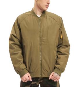 แจ็คเก็ตบอมเบอร์ไนลอนผู้ชาย ไซส์ใหญ่ สไตล์นักบิน แจ็คเก็ต OEM เสื้อโค้ทสตรีทแวร์ ขายส่ง แจ็คเก็ตบอมเบอร์บุซาตินสำหรับผู้ชาย - Product Image 1