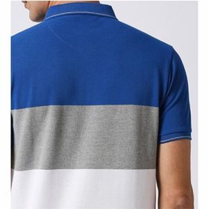 เสื้อโปโลเข้ารูปแบบลำลองของผู้ชายเสื้อถักระบายอากาศได้ดีใส่โลโก้ได้ตามต้องการ2025 - Product Image 6