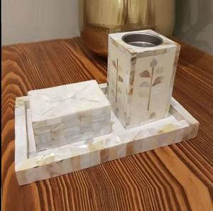 Latest Design Bone Inlay Oud <b>Burner</b> Finest Quality White Color Round Incense and <b>Bakhoor</b> <b>Burner</b> - Product Image 5