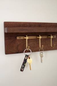 Maison en bois entrée chemin manteau crochets support courrier et porte-clés organisateur pour la maison mur décoratif - Product Image 5