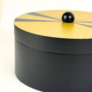 กล่องเครื่องประดับทำด้วยมือเคลือบแลคเกอร์กำหนดเองเครื่องประดับตกแต่งเครื่องประดับและจัดระเบียบเครื่องประดับเล็กๆที่มีสีทองและสีดำ - Product Image 2